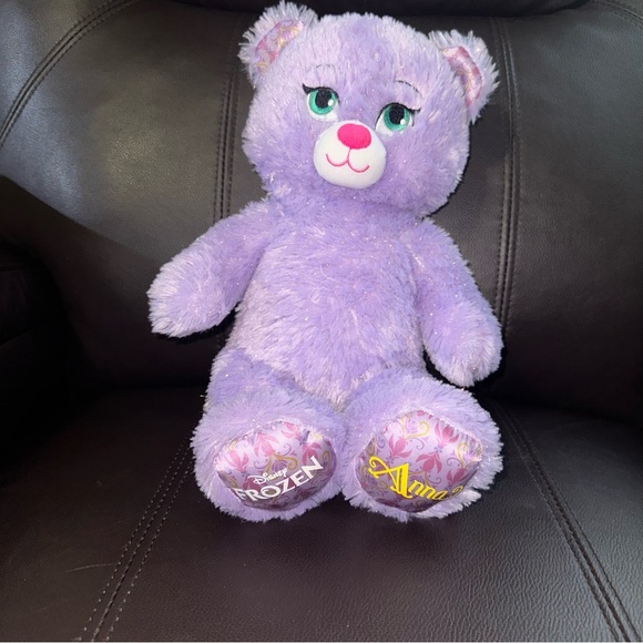 Build a Bear Frozen Princess Anna Purple Sparkle Disney Stuffed Animal Plush HTF - Picture 1 of 5